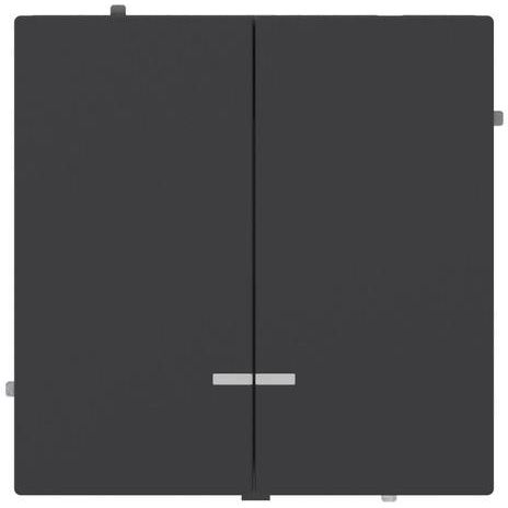 Выключатель 2-кл. KANT с подсветкой черн. уголь DKC 7012134