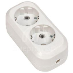 Колодка удлинителя 2-м с заземл. 16А Эксперт 3.5кВт EKF AKB16-2