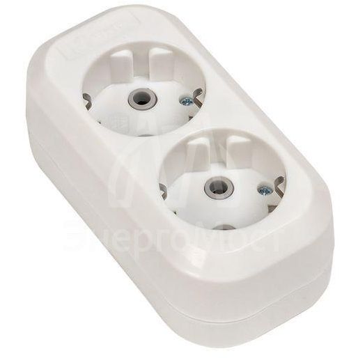 Колодка удлинителя 2-м с заземл. 16А Эксперт 3.5кВт EKF AKB16-2