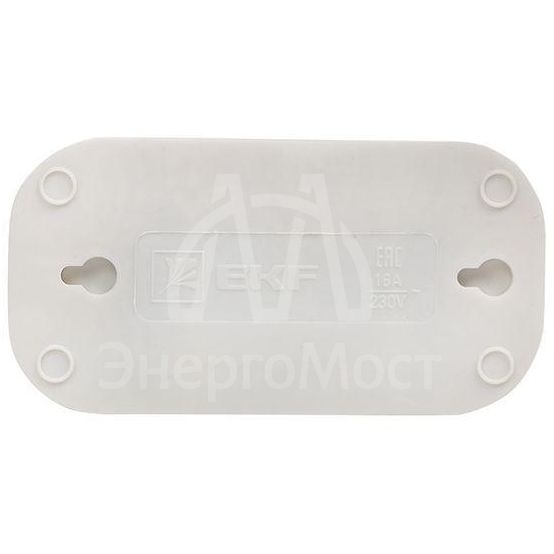 Колодка удлинителя 2-м с заземл. 16А Эксперт 3.5кВт EKF AKB16-2