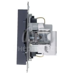 Механизм розетки 1-м СП AtlasDesign 16А с заземл. защ. шторки грифель SchE ATN000745