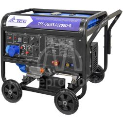 Инверторный бензиновый сварочный генератор TSS GGW 5.0/200D-R
