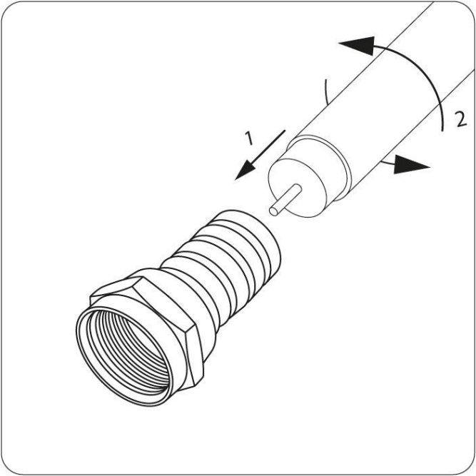 Разъем F RG-59 L=19мм цинк PROCONNECT 05-4002-4