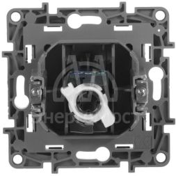 Механизм розетки информ. 1-м СП Etika RJ45 CAT.5E UTP антрацит Leg 672641