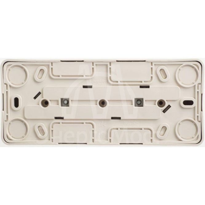 Розетка 3-м ОП Этюд 16А IP20 без заземл. без защ. шторок крем. SchE PA16-009K