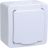 Розетка 1-м ОП Гермес Plus РСб20-3-ГПБб с защ. крышкой с заземл. IP54 бел. IEK ERMP12-K01-16-54-EC