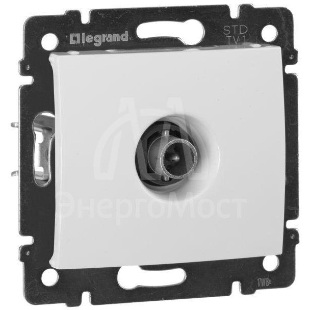 Механизм розетки TV СП Valena 1.5дБ бел. Leg 774429