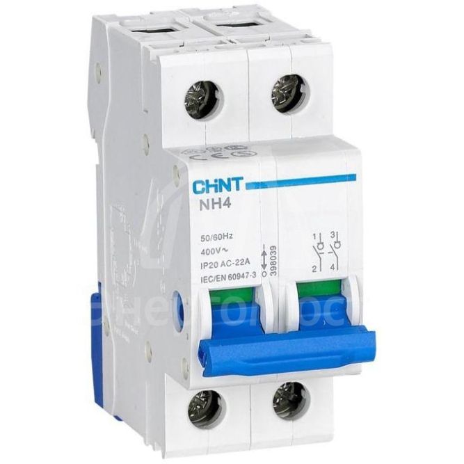 Выключатель нагрузки 2п 100А NH4 (R) CHINT 398039