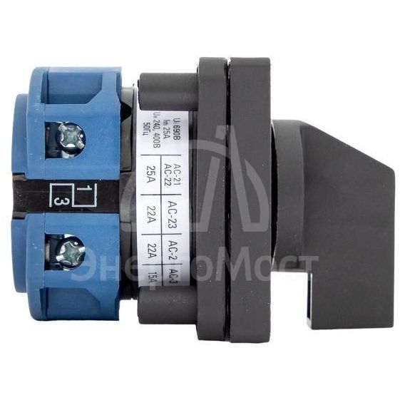 Переключатель кулачковый ПК-1-12 2П 25А &amp;quot;0-1&amp;quot; EKF pk-1-12-25