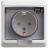 Розетка 1-м СП Этюд 16А IP44 250В защ. шторки с заземл. бел. SchE PC16-044B