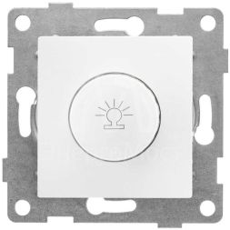 Механизм диммера СП Bravo 500Вт с накладкой и воротком бел. GUSI С10Д6-001