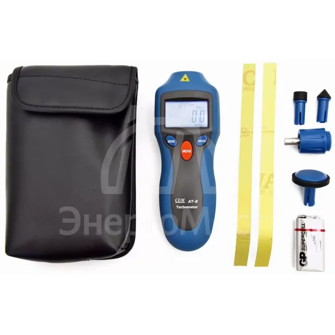 AT-8 Цифровой лазерный фототахометр, контактно-бесконтактный
