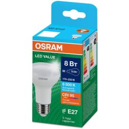 Лампа светодиодная LED G4 Value LVR6375 8W/965 CRI95 8Вт 6500К 800лм грибовидная матов. E27 170-250В OSRAM 4610590511754