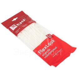 Хомут P6.6 4.6х160 FlexLock стандартный бел. (уп.100шт) PROxima EKF plc-fl-ctsw-4.6x160