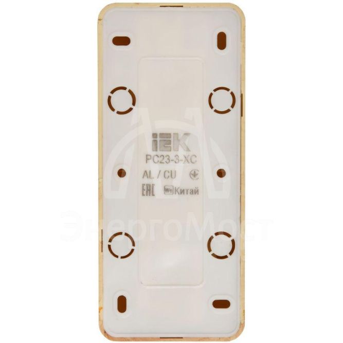 Розетка 3-м ОП GLORY РС23-3-ХС 16А с заземл. сосна IEK ERH31-K34-16