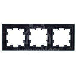 Рамка 3-м BRITE РУ-3-БрМ маренго IEK BR-M32-K35