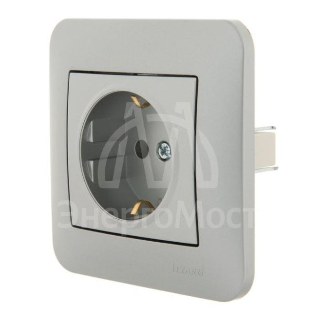 Механизм выключателя 2-кл. 1п СП Karina 10А IP20 мат. серебр. LEZARD 707-4388-101