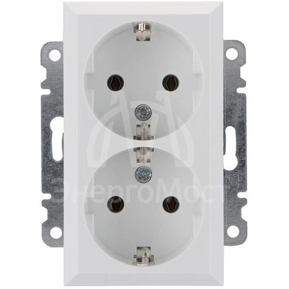 Розетка 2-я с/з СП Karea 16А IP20 бел. Makel 56001082