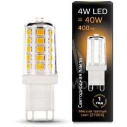 Лампа светодиодная Black G9 4Вт AC185-265В 2700К керамика Gauss 107309104