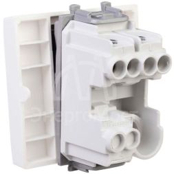 Выключатель модульный 1-кл. 2мод. Avanti &amp;quot;Белое облако&amp;quot; 16А IP20 бел. DKC 4400102