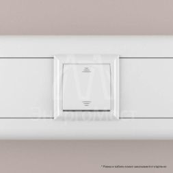 Выключатель модульный 1-кл. 2мод. Avanti &amp;quot;Белое облако&amp;quot; 16А IP20 бел. DKC 4400102