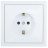 Розетка 1-мест. с защитн.шторк. СП ZIMA IP20 16А ПБТ безвинт. зажим бел. LEZARD 704-0288-124BQC