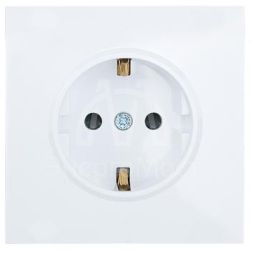 Розетка 1-мест. с защитн.шторк. СП ZIMA IP20 16А ПБТ безвинт. зажим бел. LEZARD 704-0288-124BQC