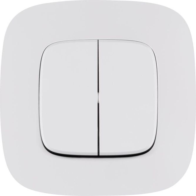Механизм переключателя 2-кл. СП Valena Allure 10А IP20 250В с лиц. панелью безвинт. зажимы бел. Leg 752708