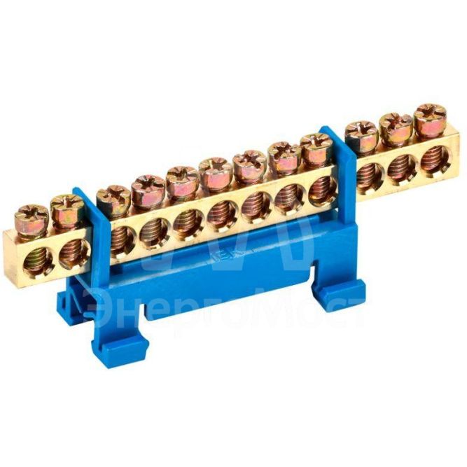 Шина нулевая на DIN-изол. &amp;quot;Стойка&amp;quot; ШНИ 6х9-12-С-С IEK YNN10-69-12P-K07