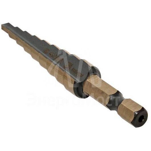 Сверло ступенчатое ST-4-12/1 HSS 9 ступ. EKF ST-4-12/1