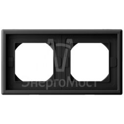 Рамка 2-м ArtGallery IP44 карбон SE GAL441002