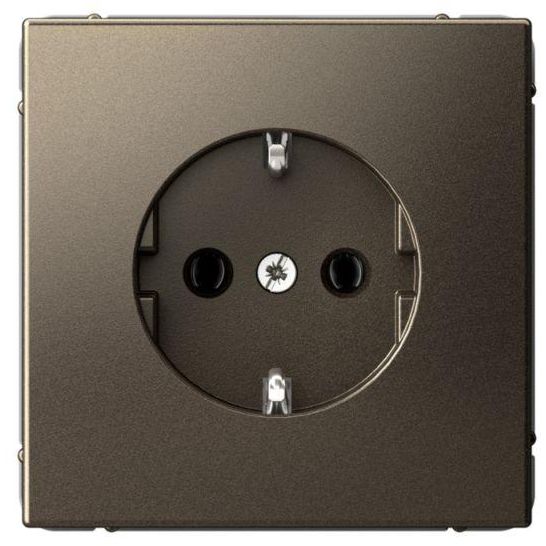 Розетка ArtGallery 16А с заземл. быстрозажим. клем. механизм мокко SE GAL000643S