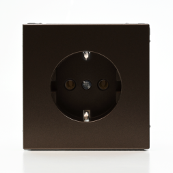Розетка ArtGallery 16А с заземл. быстрозажим. клем. механизм мокко SE GAL000643S