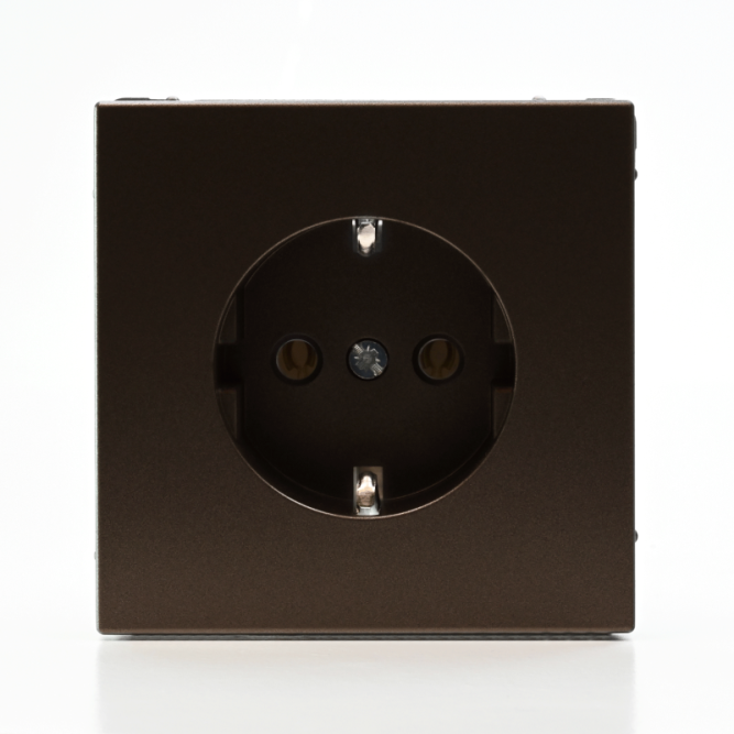 Розетка ArtGallery 16А с заземл. быстрозажим. клем. механизм мокко SE GAL000643S