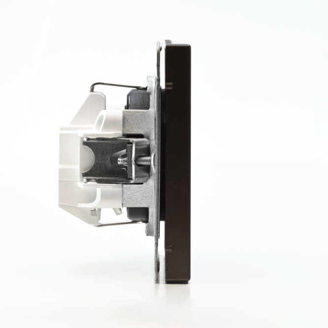 Розетка ArtGallery 16А с заземл. быстрозажим. клем. механизм мокко SE GAL000643S