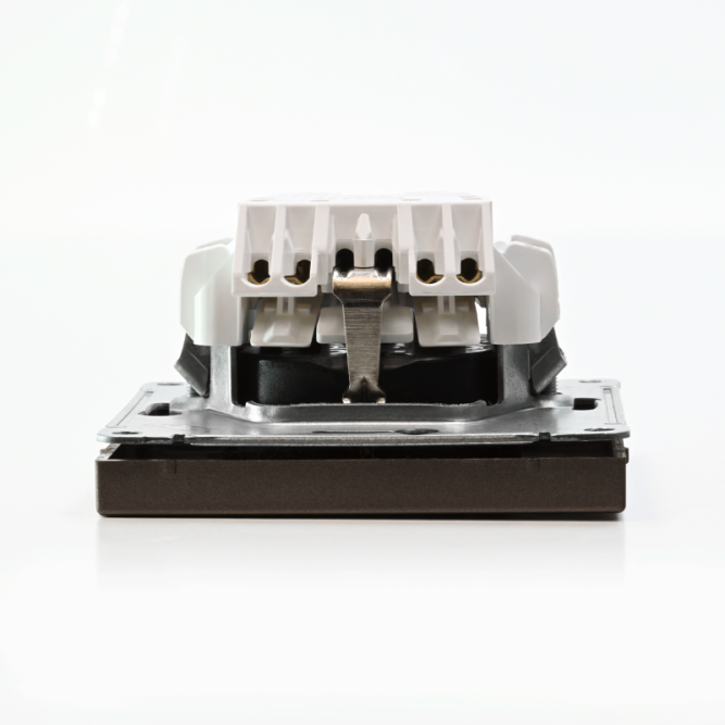 Розетка ArtGallery 16А с заземл. быстрозажим. клем. механизм мокко SE GAL000643S