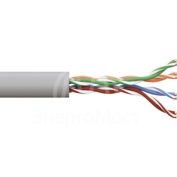 Кабель витая пара U/UTP кат.5E 4 пары 24 AWG solid LSZH нг(А)-HF сер. TERACOM PRO EKF TRP-5EUTP-04LSH-GY-IN3