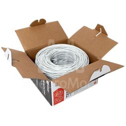 Кабель витая пара U/UTP кат.5E 4 пары 24 AWG solid LSZH нг(А)-HF сер. TERACOM PRO EKF TRP-5EUTP-04LSH-GY-IN3