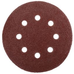 Круги шлифовальные на липучке 125мм, P40, 8 отв. (5 шт) Вихрь