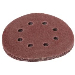 Круги шлифовальные на липучке 125мм, P40, 8 отв. (5 шт) Вихрь