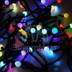 Гирлянда &amp;quot;LED ШАРИКИ&amp;quot; 20мх1.3 см 200LED 58Вт 220В IP44 мульти. NEON-NIGHT 303-509-1