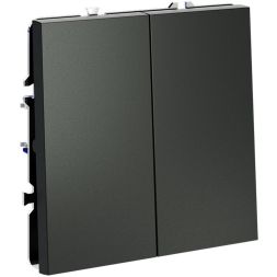 Переключатель проходной 2-кл. СП S70 10А механизм титан Voltum VLS020306