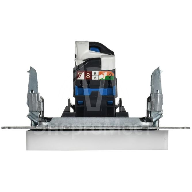 Розетка компьютерная СП BRITE РК10-БрАБ RJ45 кат.5E механизм арктич. бел. IEK BR-K10-1-K91