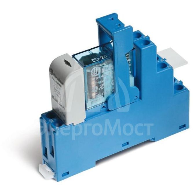 Модуль интерфейсный электромеханич. реле 2CO 8А AgNi 230В AC IP20 винт. клеммы пластик. клипса LED + варистор FINDER 485282300060SPA