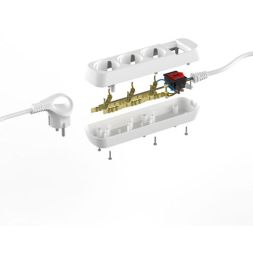 Удлинитель электрический UDL-16-350-ES Greenline 3 розетки с заземлением с выключателем 5м ПВС 3х1кв.мм Эра Б0065066