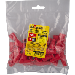 Соединитель проводов СИЗ-5 5.0-20.0 красн. NSC-5-R (уп.50шт) Navigator 71139