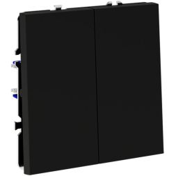 Выключатель 2-кл. СП S70 10А механизм черн. матов. Voltum VLS020108