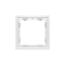 Рамка 1-м S70 пластик. бел. матов. Voltum VLS100102