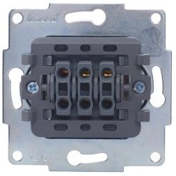 Выключатель 3-кл. СП Vesna механизм жемчуж./бел. перламутр. LEZARD 742-3088-109