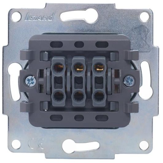 Выключатель 3-кл. СП Vesna механизм жемчуж./бел. перламутр. LEZARD 742-3088-109